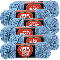 Red Heart® Super Saver® Yarn Ocean, Multipack Of 6