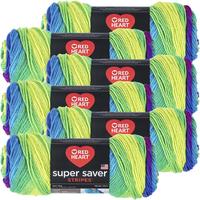 Red Heart® Super Saver® Yarn Parrot Stripe, Multipack Of 6