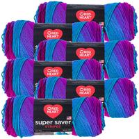 Red Heart® Super Saver® Yarn Polo Stripe, Multipack Of 6