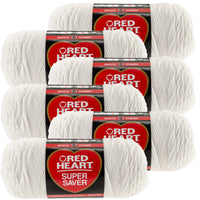 Red Heart® Super Saver® Yarn White, Multipack Of 6