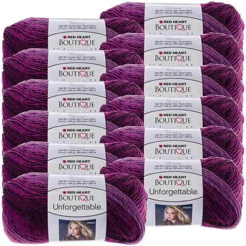 Red Heart® Unforgettable Yarn Petunia, Multipack Of 12