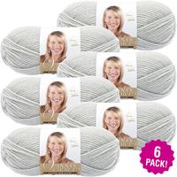 Lion Brand® Vanna's Choice® Yarn Pale Grey, Multipack Of 6