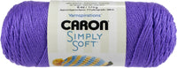 Caron Simply Soft Brites Yarn Grape, Multipack Of 12