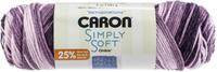 Caron Simply Soft Ombres Yarn Grape Purple, Multipack Of 12