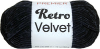 Premier Retro Velvet Yarn Black