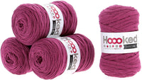 Hoooked Ribbon XL Yarn Crazy Plum, Multipack Of 4