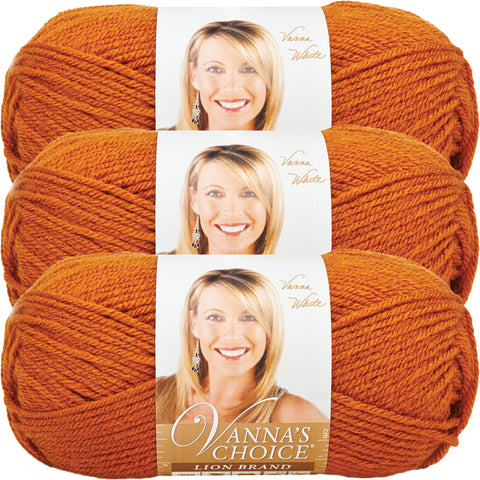 Lion Brand Vanna's Choice Yarn-Rust, Multipack Of 3