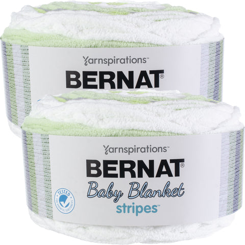 Bernat Baby Blanket Stripes Yarn Sprouts Multipack Of 2