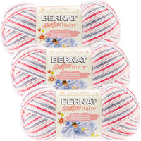 Bernat Softee Baby Yarn Ombres Princess Pebbles Multipack Of 3