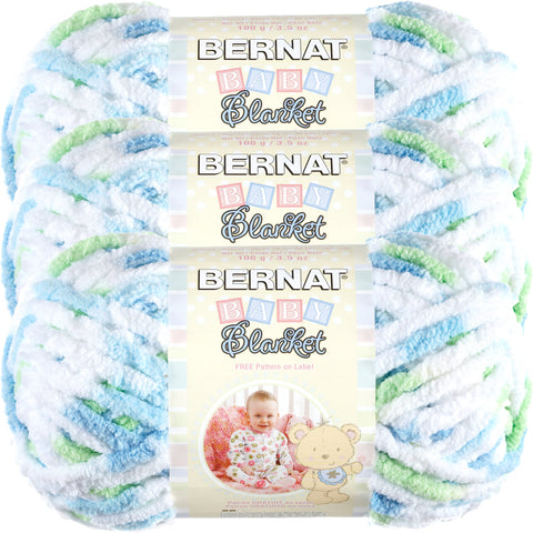 Bernat Baby Blanket Yarn Funny Prints Multipack Of 3