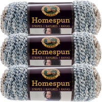 Lion Brand Homespun Yarn Beachside Stripes Multipack Of 3