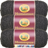 Lion Brand Homespun Yarn Black Multipack Of 3