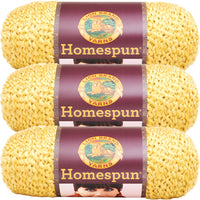 Lion Brand Homespun Yarn Golden Multipack Of 3
