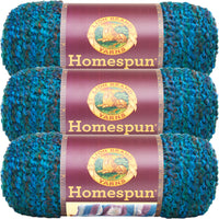 Lion Brand Homespun Yarn Lagoon Multipack Of 3
