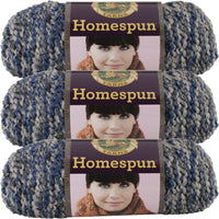 Lion Brand Homespun Yarn Blue Moon Multipack Of 3