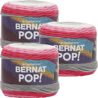 Bernat Pop! Yarn Lipstick On Your Collar Multipack Of 3