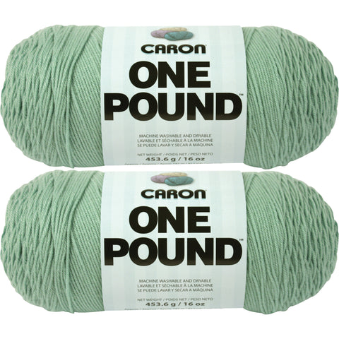 Caron One Pound Yarn Soft Sage Multipack Of 2
