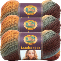 Lion Brand Landscapes Yarn Desert Spring Multipack Of 3