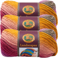 Lion Brand Landscapes Yarn Coral Reef Multipack Of 3