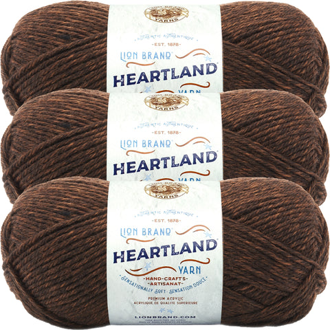 Lion Brand Heartland Yarn Sequoia Multipack Of 3