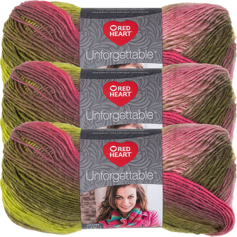 Red Heart Unforgettable Yarn Sugarcane Multipack Of 3