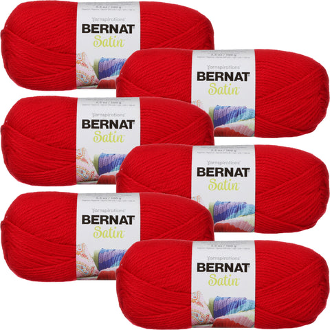 Bernat® Satin™ Yarn Crimson Multipack Of 6