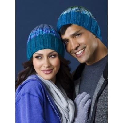 Caron Simply Soft A Good Ribbing His and Hers Hats