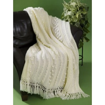 Caron Simply Soft Aran Afghan