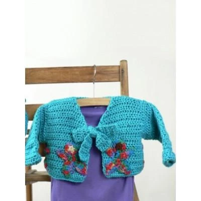 Caron Simply Soft Around the World Baby Cardigan and Hat