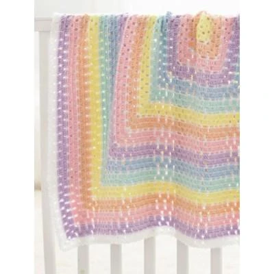 Caron Simply Soft Baby Blanket Squared