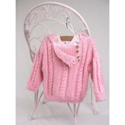 Caron Simply Soft Cabled Toddler Pullover