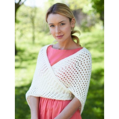 Caron Simply Soft Knit Triangular Shawl