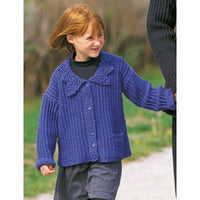 Patons Astra Lace Collared Cardigan (child)