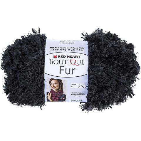 Red Heart Boutique Fur Yarn Slate