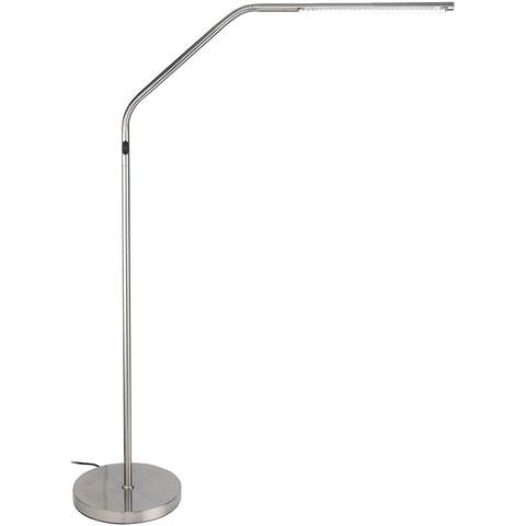 Slimline LED S Floor Lamp Brushed Chrome