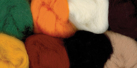 Wool Roving Assortment Naturals