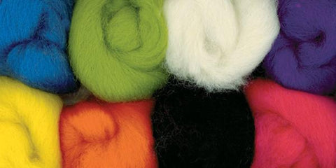 Wool Roving Assortments Brights